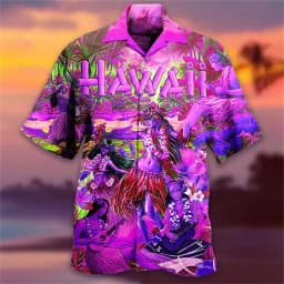 Summer Hawaiian Shirts Men's Harajuku Vintage Oversized Clothing Beach Prom Print Tops Unisex Fashion Short Sleeve