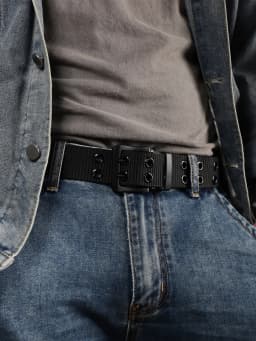 Lengthened needle buckle canvas belt belt man belt simple business students younger belt women with fat cloth belt