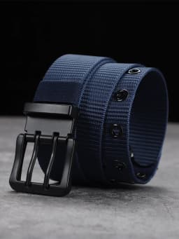 Lengthened needle buckle canvas belt belt man belt simple business students younger belt women with fat cloth belt