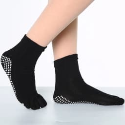 1 Pair Candy-colored Yoga Socks Rainbow Five-toe Split Non-slip Dance Socks Socks for Yoga Dancers