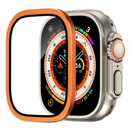 Tempered Glass for Apple Watch Ultra 2 49mm Screen Protector Metal Frame Anti-Scratch for IWatch Series Ultra 49 mm Accessories