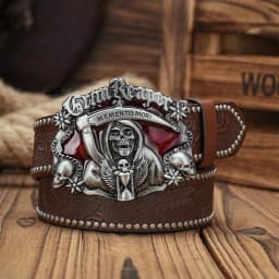 A Men's and Women's Casual Retro Belt Western Style! PU Leather Belt with Metal Buckle, Suitable for Daily Work Wear
