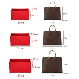 Felt Insert Liner Purse Bag Organiser Pouch Flap Handbag Tote Bag Internal Bag Tote Bag Accessories For LV Onthego
