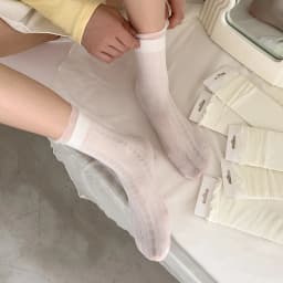1/3pairs Women Summer Socks Mesh Lace Sexy Ultra-thin Transparent Soft Short Sock Stretch Ankle Lolita Sox Harajuku Retro Sock