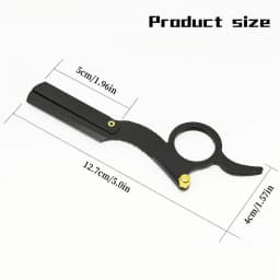 Thumb Manual Razor Straight Edge Haircut Beard Eyebrow Shaver Men Depilation Razor Hairdresser Trimming Replaceable Blades