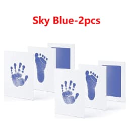 2/4pc Baby Handprint Footprints Ink Pads Safe Non-toxic No-Touch Skin Inkless Inkpad Kits Pet Cat Dog Paw Prints Souvenirs Gifts