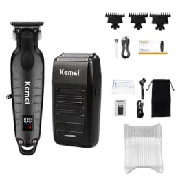 Kemei Hair Clipper Kit for Men, Electric Shaver, Hair Trimmer, Professional Cutting Machine, KM-2290, KM-2293, KM-1102