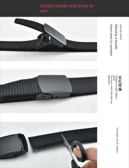 Men Belt Multifunctional Automatic Buckle Nylon Outdoor Canvas Metal Free Belt High Quality Black Red White Blue Belts for Women