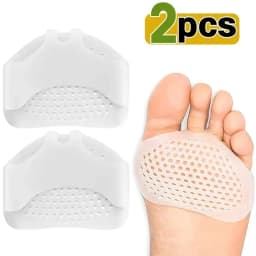 Silicone Metatarsal Pads Toe Separator Pain Relief Foot Pads Orthotics Foot Massage Insoles Forefoot Socks Foot Care Tool 2pcs