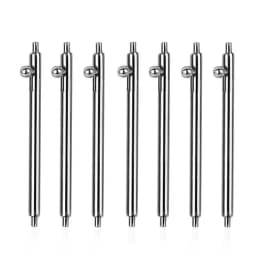 20pcs Quick Release Strap Pins 1.5 1.8mm Diameter Stainless Steel Spring Bars 12/13/14/15/16/17/18/19/20/21/22/24mm Metal Spring