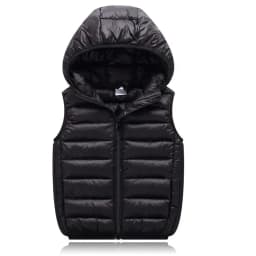 Fall Solid Waistcoat Children Outerwear Winter Coats Kids Clothes Warm Boys and Girls Hooded Vest for Age 2-12 Years Old