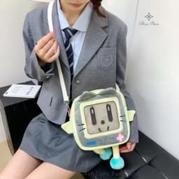 Girls New Cute 20cm Doll Bag Y2K Versatile Transparent Pocket Shoulder Crossbody Bags Simple Basic Ita Bag Student Handbag Purse