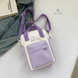 Girls New Cute 20cm Doll Bag Y2K Versatile Transparent Pocket Shoulder Crossbody Bags Simple Basic Ita Bag Student Handbag Purse