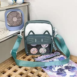 Girls New Cute 20cm Doll Bag Y2K Versatile Transparent Pocket Shoulder Crossbody Bags Simple Basic Ita Bag Student Handbag Purse