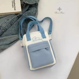Girls New Cute 20cm Doll Bag Y2K Versatile Transparent Pocket Shoulder Crossbody Bags Simple Basic Ita Bag Student Handbag Purse