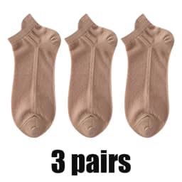 3Pairs Men's Socks Thin Breathable Comfy Deodorant Sweat-absorbing Low Cut Ankle Sports Sock Casual Ultra-thin Business Sox