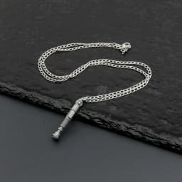 TXQSABER Mini Replica Kenobi Saber Metal Material Necklace Cosplay Accessories Ornament Jedi Collection Toys-Luke Skywalker