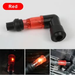 BLALION Motorcycle Flash Spark Plug Cap Universall Motorcycle Ignition Spark Plug Cap 90Degree Flashing Spark Plug Cap For Moto