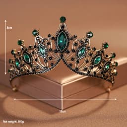 Bridal Headwear Noble Dazzling Silver-Colour Ladies' Crystal Crown Rhinestone Tiara Designed For Wedding Party