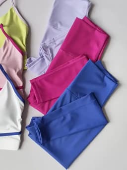 Women's Yoga Set Workout Set 2 Piece High Waist Yoga Leggings Sports Bra Gym Suit Activewear Sports Fitness Set Sports Suit