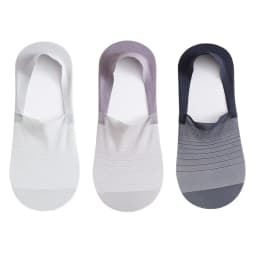 3pairs Men's Socks Summer Ultra-thin Invisible Elastic Silicone Non-slip Boat Sock Mesh Breathable Comfortable No Show Sokken