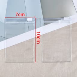 10Pcs Thicken Zipper Bag Transparent Plastic Bag Anti Oxidation Jewelry Pouch for DIY Jewelry Storage Earring Bracelet Packaging