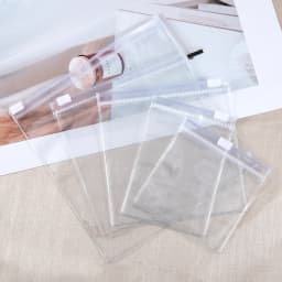 10Pcs Thicken Zipper Bag Transparent Plastic Bag Anti Oxidation Jewelry Pouch for DIY Jewelry Storage Earring Bracelet Packaging