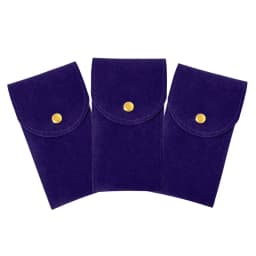 Embers Watch Bag Blue Black Flannelette Gift Bag Travel Storage Case Durable Portable Watch Dust Protection Case