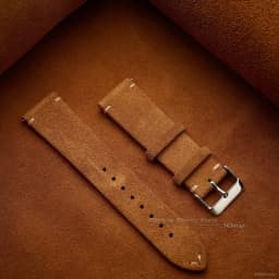 Quick Release Soft Suede Strap 22mm 18mm 20mm for Samsung Watch6 5/4/3 Calfskin Bracelet for Women Men Wristband Hand Sewn Band