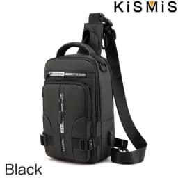 New Chest Bag Men's USB Charging Multi functional Fashion Casual One Shoulder Crossbody Sports Oxford Cloth Backpack