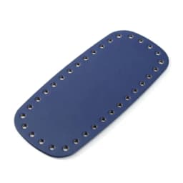 Oval Long Bottom For Knitted Bag PU Leather Bags Accessories Handbag Base Handmade With Holes Solid Color DIY Crochet Bag Bottom