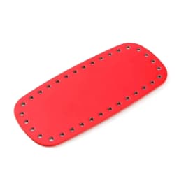 Oval Long Bottom For Knitted Bag PU Leather Bags Accessories Handbag Base Handmade With Holes Solid Color DIY Crochet Bag Bottom