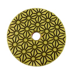 RIJILEI 5PCS 4 Inch Stone Polishing Pads 100mm Flexible Wet concrete Floor Polishing Pad for Granite Marble Grinding Disc