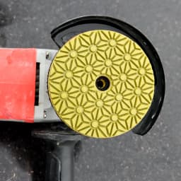 RIJILEI 5PCS 4 Inch Stone Polishing Pads 100mm Flexible Wet concrete Floor Polishing Pad for Granite Marble Grinding Disc