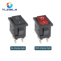1PCS KCD1 LED ON-OFF 4 Pin Boat Car Rocker Switch 21*15mm 6A/250V 10A/125V AC Black Red Green Light Siwtch
