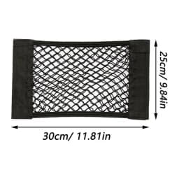 Car Back Rear Trunk Seat Elastic String Net Magic Sticker Mesh Storage Bag Pocket Cage Auto Organizer Seat Back Bag 40*25cm