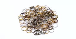 50-200Pcs/Lot 4-20mm Gold Color Double Jump Rings Split Rings Connectors Loops For DIY Jewelry Making Findings Accessories