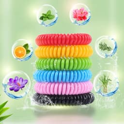10 Pack Mosquito Repellent Bracelets Natural Mosquito Repellent DEET-Free Waterproof Mosquito Bracelet for Adults Kids