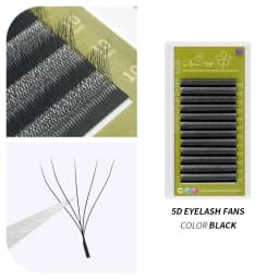 GLAMLASH Brown 3D 4D 5D Eyelashes C/D/L/LU/M Premade Volume Fan W Style Lashes Extension Makeup Tool
