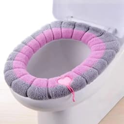 Warm Toilet Seat Cover Comfortable Thick Knitted O-shaped Universal Bathroom Washable Toilet Cushion Closestool Mat Pad Cover