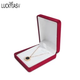 Wholesale Black Velvet Wedding Bride Jewelry Necklace Pendant Box Gift Colar Earrings Trinket Display Case Holder Organizer