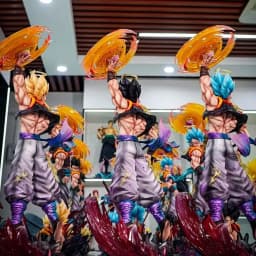 JT Studio Dragon Ball Gogeta Anime Figures 45cm SSj3 Gogeta Action Figurine PVC Statue Desk Decoration Collection Model Toy Gift