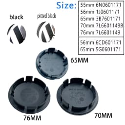 4pcs 55mm 56mm 65mm 70mm Car Styling Wheel Center Hub Caps For VW GTI Polo Golf 4 5 6 7 8 Touran CC Passat B5 B6 B7 accessories