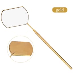 1 Pc Magnifying Checking Eyelash Extension Makeup Mirror Stainless Steel Handle Beauty Tool for False Eyelashes Grafting Tools