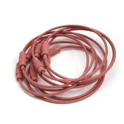 20-10pcs/Lot Stainless Steel Wire Keychain Ring key keyring for Luggage Tags 15cm Long Cable Loop Screw Lock Rope Outdoor Tools
