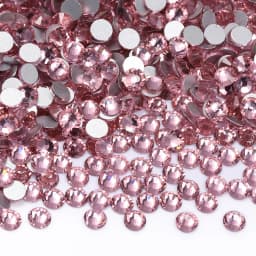 All Size SS3-SS60 Dark Siam Glass Flatback Rhinestone Glitter Deep Red Round Silver Bottom Glue On Crystal Diamond for Nail Art