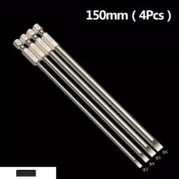 Flat Head Screwdriver Bit Set Magnetic Tip Slotted Screwdriver Electric Driver Tool S2 Steel 1/4 Inch Shank Quick Change