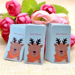 100pcs Kraft Paper Tags with Strings Handmade with Love Hang Tags Garment Tags for Candy/Gift/Cookies Display Packing Label Card