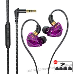 OLAF HiFi Type C Gaming Headphones Wired Earphones Handsfree Bass Stereo 3.5mm Headset Gamer Sports Earbuds Noise Cancelling