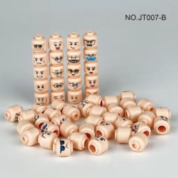 Hot 56pcs/lot Mini Figure Creative Head Faces Laugh Cry Cute Facial Expression Bricks Building Blocks Model Kids Toys Gifts